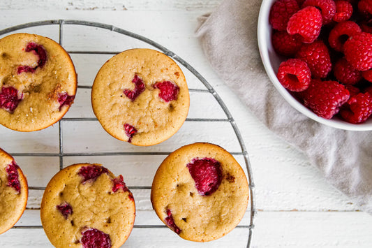 Vanilla and Raspberry Muffins