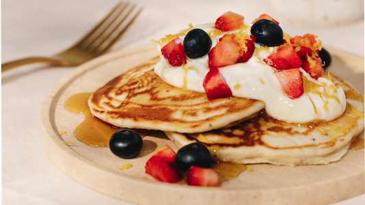 Blueberry Collagen Pancakes