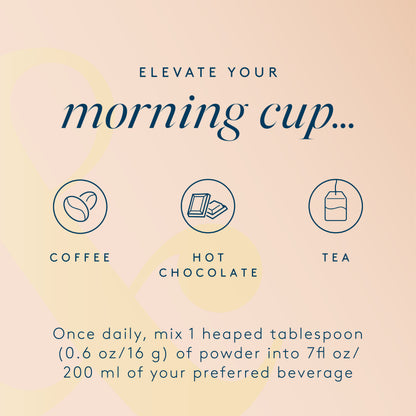 Dairy-free collagen creamer vanilla pouch with creamy texture and vanilla flavor, ideal for coffee and beverages.