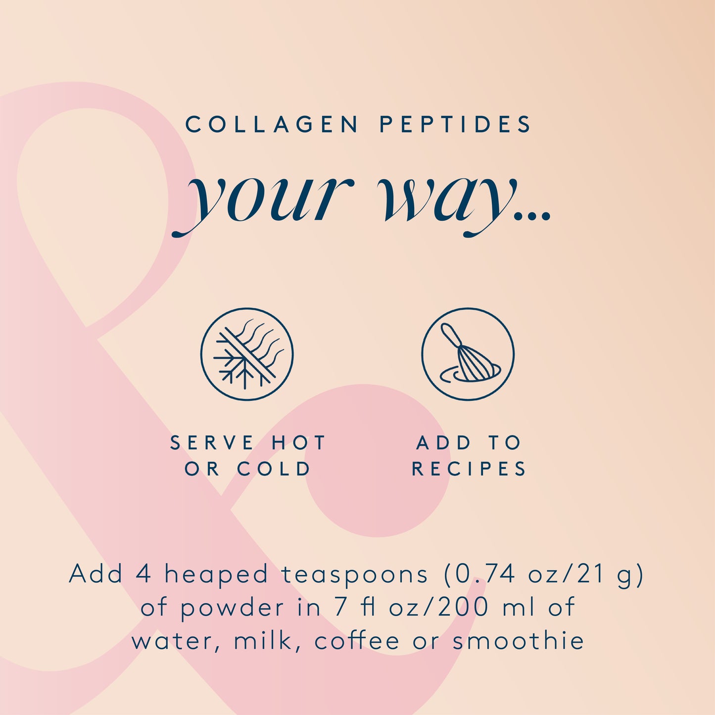 Unflavored pure bovine collagen peptides in a pouch, showing the product packaging with collagen branding and label details.