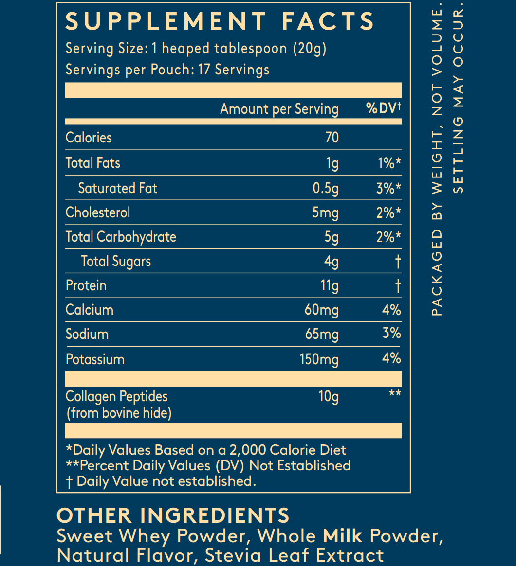 Collagen Creamer Vanilla Pouch - Dose & Co | United States